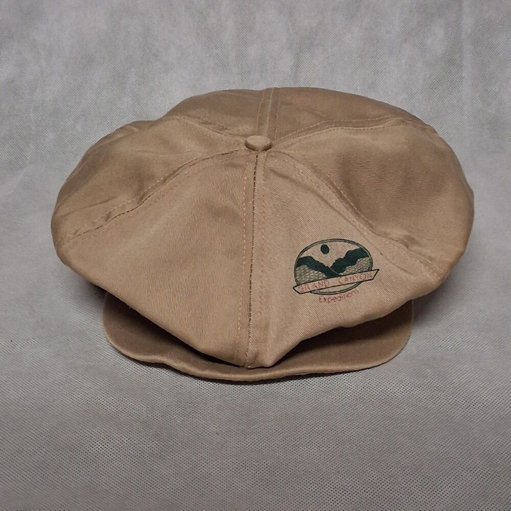 Snapback Cabbie Newsboy Cap Khaki Grand Canyon Expeditions